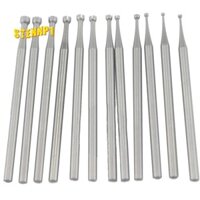 12 Chiếc Mở Miệng Cốc Burr - 3 / 32In Shank Mở Miệng Cốc Hình Dây Tròn Bit Trang Sức Thiết Lập Lapidary Làm Bits