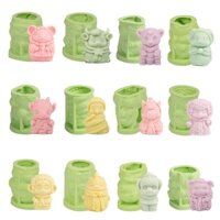 12 Cung Hoàng Đạo Sô Cô La Đá Viên Khuôn Silicon DIY Thạch Cao Hoạt Hình Búp Bê Khuếch Tán Đá Trang Trí Ô Tô Khuôn
