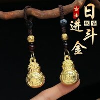 12 cung hoàng đạo Trung Quốc ngày Jin Jin Qian Fu túi chuyển Móc Chìa Khóa xách tay Quà Tặng Mặt dây chuyền chìa khóa phụ kiện xe may mắn