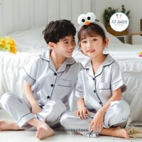 12 đến 42kg - Đồ bộ pijama phi bóng tay ngắn quần dài bé trai bé gái