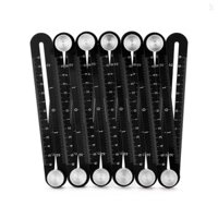 12 Gấp Hợp Kim Nhôm Thước Đo Đa Góc Gốm Ngói Mở Định Vị Bản Mẫu Dụng Cụ Kiến Trúc Làm Việc Thủ Công Xây Dựng Đa Năng Tiện Ích Dụng Cụ