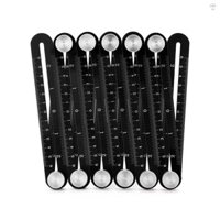 12 Gấp Hợp Kim Nhôm Thước Đo Đa Góc Gốm Ngói Mở Định Vị Bản Mẫu Dụng Cụ Kiến Trúc Làm Việc Thủ Công Xây Dựng Đa Năng Tiện Ích Dụng Cụ