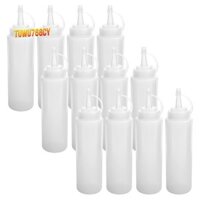 12 Gói 8 Oz Bóp Squirt Chai Gia Vị Có Nắp Xoắn Cho Nước Sốt, Sốt Cà Chua, BBQ, Trang Điểm, Sơn