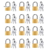 12 Gói Mini Ổ Khóa Nhỏ Khóa Đồng Chắc Chắn Khóa Vàng Mới Với 3 Chìa Khóa Hành Lý, Ba Lô, Khóa Tủ Tập Gym, Khóa Vali
