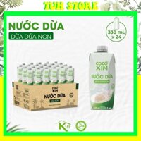 12 Hộp 330ml Nước Dừa Dứa Non CoCoxim Đóng Hộp-TUH