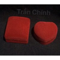 12 hộp nhung đựng nhẫn, hộp cao cấp, ngang 4,5cm