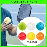 12 Miếng Bóng Pickleball Với 26 Lỗ Khoan Nhỏ Tiêu Chuẩn Màu Sắc Tươi Sáng Bóng Thi Đấu Để Huấn Luyện Trò Chơi Trong Nhà