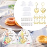 12 Miếng Móc Khóa Mặt Dây Chuyền Dấu Chân Hình Trái Tim Độc Đáo Cho Các Sự Kiện Đặc Biệt
