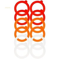 12 Miếng Silicon Jar Gioăng Thay Thế Bình Cói, Chống Rò Rỉ Kín Đệm Niêm Phong Nhẫn Nắp Lọ Lắp Con Dấu
