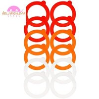 12 Miếng Silicon Jar Gioăng Thay Thế Bình Cói, Chống Rò Rỉ Kín Đệm Niêm Phong Nhẫn Nắp Lọ Lắp Con Dấu