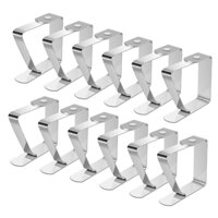 12 Pcs Tablecloth Clip Adjustable Stainless Steel Clip 5X4cm Tablecloth Clip for Holiday Table/Buffet Party/Barbecue