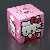 [12 Phong cách] Hello Kitty rubik's Cube Spider-Man Iron Man Frozen Đồ chơi câu đố khối Rubik cấp ba