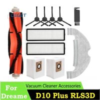 12 Phụ Kiện Cho Bot D10 Plus RLS3D L10Plus / Z10Pro Chân Không Bên Bàn Chải Lọc Bụi Túi Lau Nhà Rag