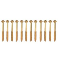 12 Pieces Guitar Bass Pickup Screws for Guitar Accessories - Gold