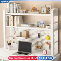 1/2 Tầng Kệ Để Đồ Bàn Học Kệ Chứa Đồ Đa Năng Kệ Sách Kệ Máy Tính Kệ sách dạng lưới Khung Thép Cacbon Mặt Gỗ