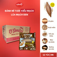 [12 TÚI - HN] Bánh Mì Tươi Kiều Mạch & Lúa Mạch Đen O'Smiles 210g/túi/3 ổ