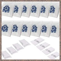12 Túi Hút Bụi + 8 Bộ Lọc Tương Thích Với HyClean Miele GN 3D 10408410, Túi hút bụi hiệu quả cổ điển C1
