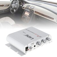 12 v Mini Bộ Khuếch Đại âm Radio MP3 Stereo cho Ô Tô Xe Máy (Bạc)-quốc tế [bonus]