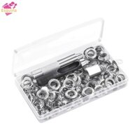 120 Bộ Grommets Khoen Thủ Công Làm Khoen Dụng Cụ Cho Giày Vải Thắt Lưng