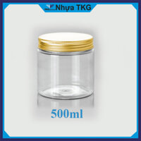 120 Hộp Nhựa, Hũ Nhựa Pet Nắp Nhôm Đựng Thực Phẩm, Đồ Khô, Ngũ Cốc 500ml