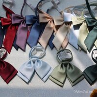 1200 mũi khâu màu sắc đồng nhất vải twill mịn tay cầm dài nhỏ nơ JK phụ kiện đồng phục thủy thủ Nhật Bản phong cách học viện cổ áo hoa cho phụ nữ