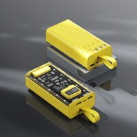 120w Sạc siêu nhanh Điện thoại di động Power Bank 30000mah Sạc dự phòng dung lượng lớn PD22.5 W4 Line Sạc nhanh Điện thoại di động Pin dự phòng 2000mah Pin ngoài trong suốt Mecha Punk Style Pin điện thoại di động