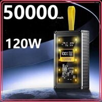 120w Sạc sự phòng 100000 mAh hỗ trợ sạc nhanh và siêu nhanh phù hợp tất cả các dòng điện thoại  50000mah sạc dự phòng