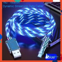 120w USB Cáp Sạc Nhanh Có Đèn LED Cho Thoại IPhone Android Type-C