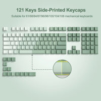 121 Phím Gradient Biển Xanh Đôi Bắn Bên In Bóng Qua PBT Đèn Nền Keycaps Tương Thích Với Cherry MX Switch Bàn Phím Cơ