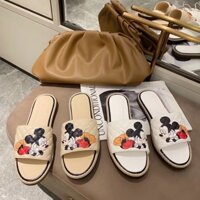 12.12 ❤️ <3 Sale Hot | Trợ Giá | Dép mickey trần chỉ đế cói fullbox hàng quảng châu cao cấp .  . . new : .