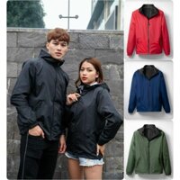 12.12 Áo gió nam 2 mặt, áo khoác dù chống nước, phù hợp cho cả nam và nữ G2M