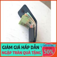 12.12 [Giá Xưởng] Ví Nam Mini Ví Sen 3 Plus Da Bò Dáng Đứng KB01 - BH 12 Tháng