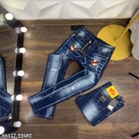 12.12 Quần jean biker thêu én mẫu new