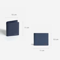 12.12 Ví da nam đứng, ngang Mercury chất da Taiga thương hiệu Leonardo