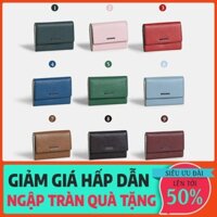 12.12 Ví đựng tiền mini nữ Card Holder Lynn da Crossgrain nhập khẩu thương hiệu Leonardo