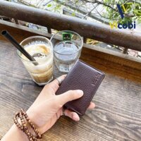 12.12 Ví mini cầm tay Da Bò Vicobi M1, Bóp nhỏ gọn bỏ túi đựng thẻ Card ATM, CMND, GPLX và bằng lái mới, Made in VietNam