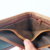 12.12 Ví nam bóp nam ngang da bò thật cao cấp cefiro đẹp nhỏ gọn full hộp