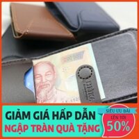 12.12 Ví sen nam da bò thật/ Bóp nam mini da bò. Tặng kèm lót giày