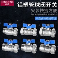 1216 / 1418 / 2025 Nhôm Ống Nhựa Van Bi Công Tắc 4 / 6 Điểm Năng Lượng Mặt Trời Máy Nước Nóng Ống Nước Đồng Thẻ Tay Van