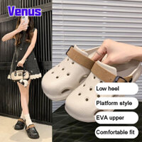 122. Dép đế thấp thoải mái màu đỏ EVA có khóa cho mùa hè