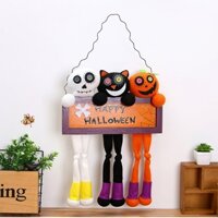 【12.20】 Halloween Hanging Pendant Pumpkin Cat Witch Plush Doll Bar KTV Ornaments