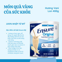 [12/2025] Sữa Ensure Mỹ Lon 400g - Món Quà Vàng Của Sức Khỏe
