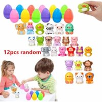 12/24 PCS Easter Eggs Prefilled Slow Rising Squishy Toys, Easter Gifts