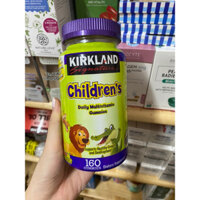 [12/25 ĐỦ BILL+AIR] Kẹo dẻo Vitamin cho bé Kirkland Signature Children's Multivitamin160 viên - Mỹ