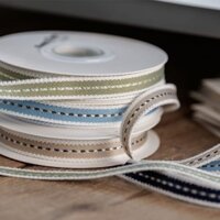 [1234] 1cm Edelixir Chấm Twill Ruy Băng Trang Trí Nơ Trang Trí Tóc Ruy Băng Mỏng Vải Hoa DIY Ruy Băng Buộc Tóc