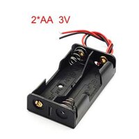 1234 Khe Cắm Pin AA Hộp Pin AA Hộp Đựng Pin AA 14500 AA DIY Dẫn Với 1 2 3 4 Khe Cắm Thả Vận Chuyển Màu Sắc 2AA 3V