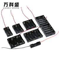 1/2/3/4/6/8 Slots AA Battery Case Box AA LR6 HR6 Battery Holder Storage Case With Lead Wire Bateria Protection Container