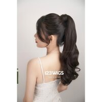 123WIGS - Tóc giả CỘT DÂY QUẤN đuôi xoăn, thẳng dài ngang vai cho nữ SC1005 (đủ màu)