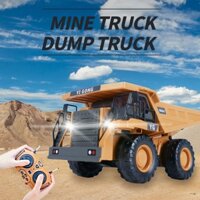 1/24 Construction Remote Control Simulation Birthday Gift USB Rechargeable Model Kids Toy Light Sound RC Dump Truck