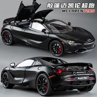 1:24 Mô hình xe McLaren 720s, mô hình xe thể thao siêu tốc, xe đua mô phỏng bằng hợp kim, quà tặng đồ trang trí cho bé trai